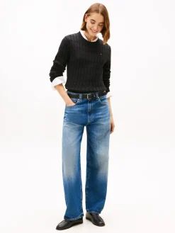 naisten neulepusero CO CABLE MID GG C-NK LS SWT,><noscript><img width=