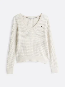 Naisten Neule, CO CABLE FINE GG V-NK LS SWEAT><noscript><img width=