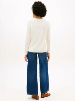 naisten neulepusero Cardi Fine GG LS Boat Neck Sweater,>Tommy Hilfiger Outlet