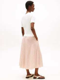 naisten neule, CO CABLE MID SS SWEATER>Tommy Hilfiger Hot