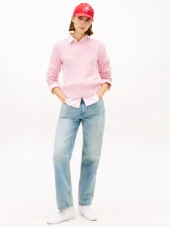 naisten neulepusero CO CABLE MID GG C-NK LS SWT,><noscript><img width=