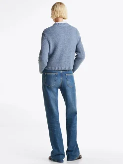 Naisten Neuletakki, TEXTURED GOLD BUTTON LADY JACKET>Tommy Hilfiger Sale