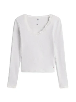 naisten paita, LS LACE TOP><noscript><img width=