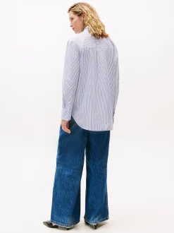 naisten paitapusero POPLIN RUFFLE SHIRT,><noscript><img width=