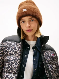 naisten pipo W HERITAGE FLUFFY BEANIE,>Tommy Hilfiger Discount