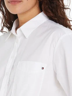 Naisten Pusero, SOLID COTTON EASY FIT SHIRT><noscript><img width=