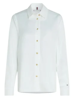 Naisten Pusero, GOLD BUTTON VISCOSE LS SHIRT><noscript><img width=