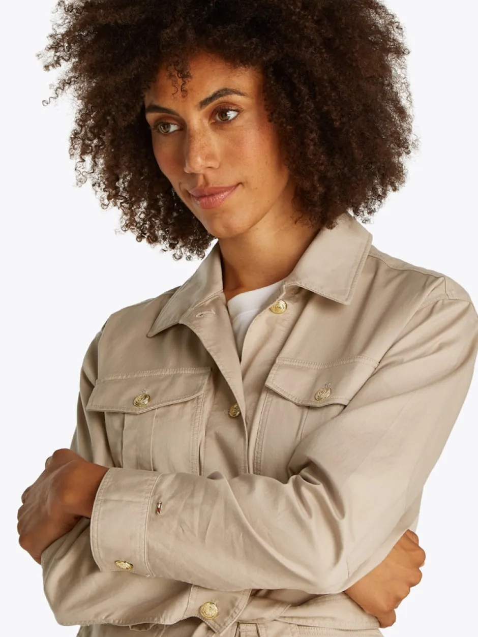 naisten takki, GOLD BUTTON UTILITY JACKET>Tommy Hilfiger