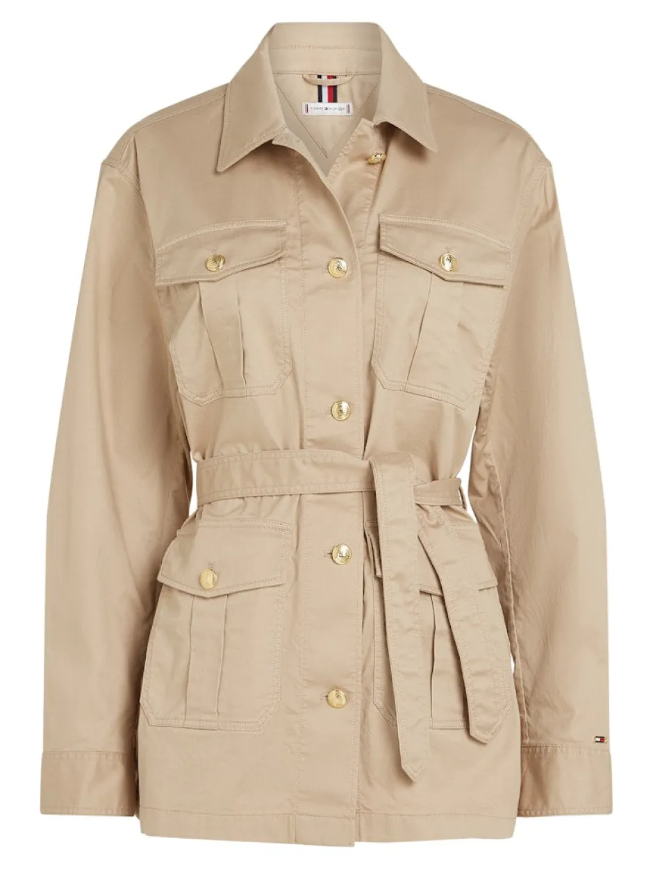 naisten takki, GOLD BUTTON UTILITY JACKET>Tommy Hilfiger