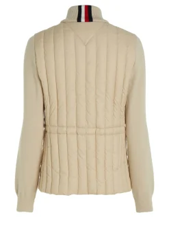 naisten takki, LW PADDED KNIT MIX JACKET><noscript><img width=