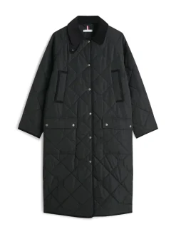 naisten tikkitakki Padded Flag Quilted Coat,><noscript><img width=