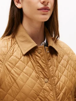 naisten tikkitakki, PADDED NYLON REG QUILTED COAT><noscript><img width=