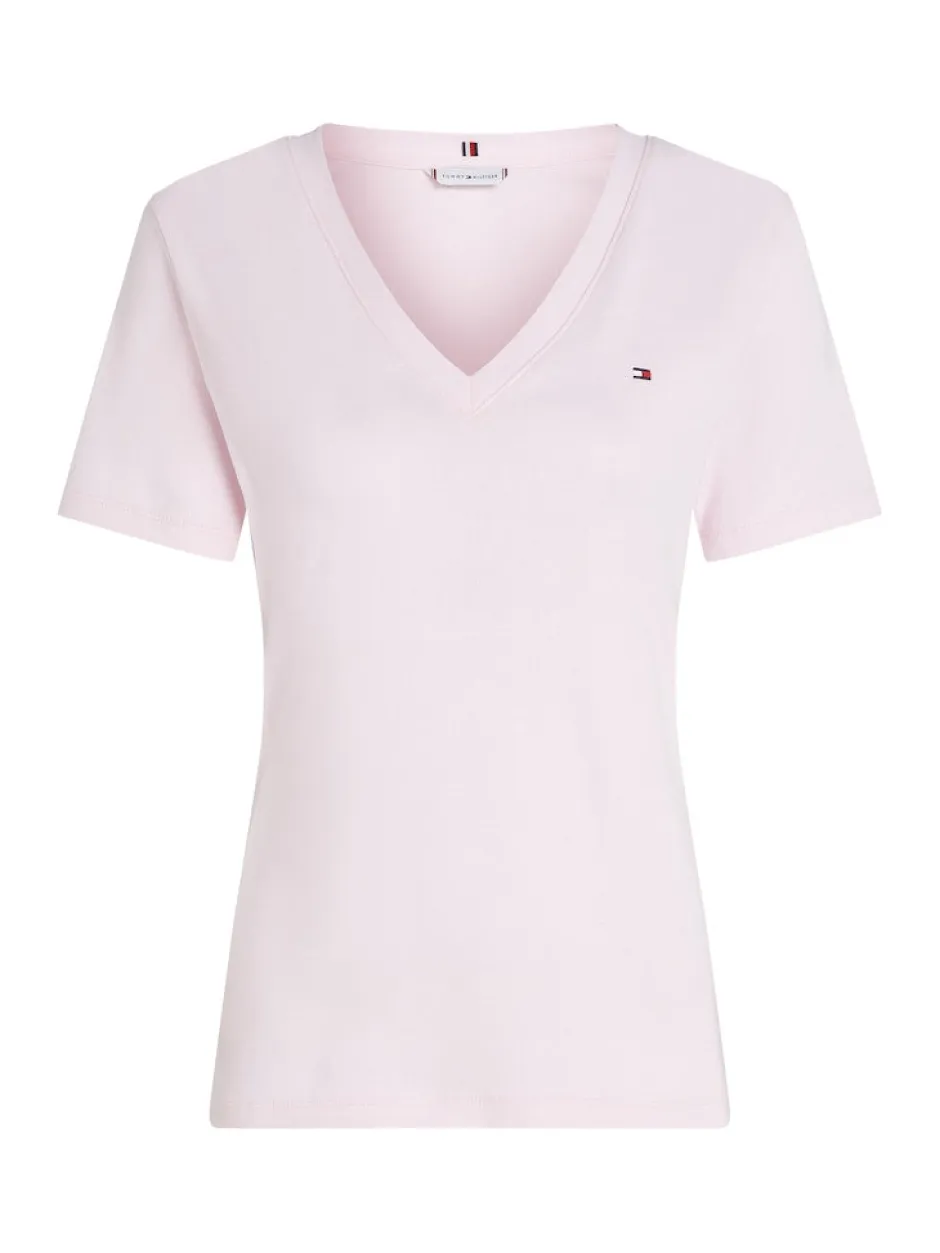 naisten t-paita, SLIM CODY V-NK SS, C1O>Tommy Hilfiger Outlet