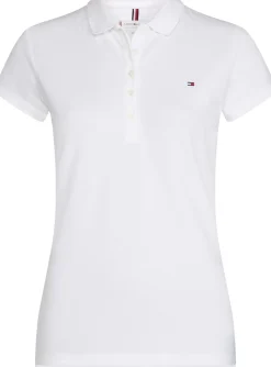 Naisten T-Paita, Heritage Short Sleeve Slim Polo>Tommy Hilfiger