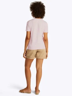 naisten t-paita, K-REG SCRIPT C-NK TEE SS>Tommy Hilfiger Hot