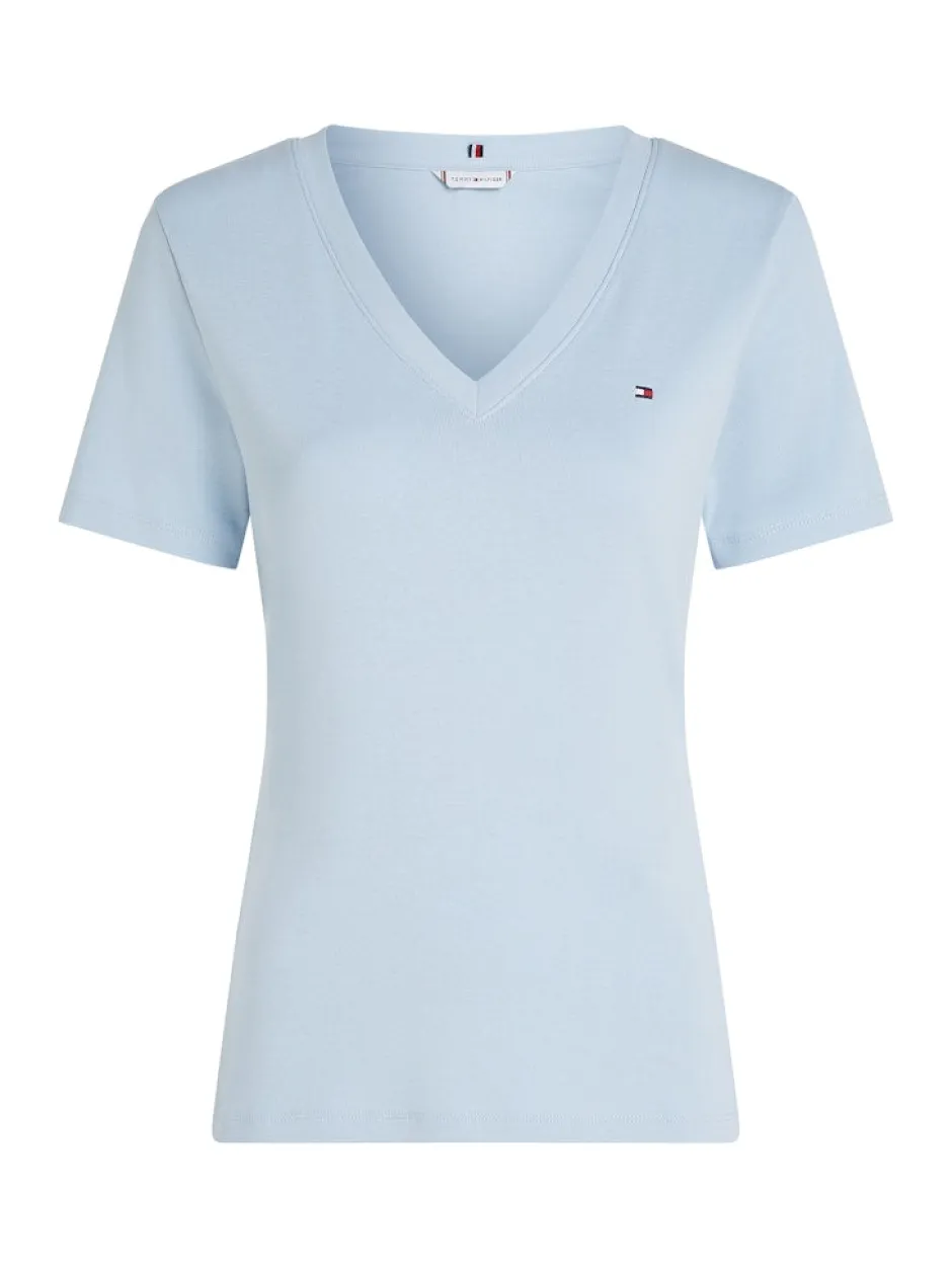 naisten t-paita, SLIM CODY V-NK SS, C1O>Tommy Hilfiger Discount