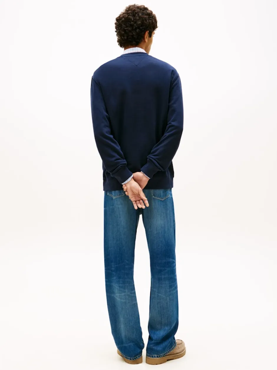 miesten collegepaita TJM Reg Sign Stripe Cnck EXT,>Tommy Jeans Discount