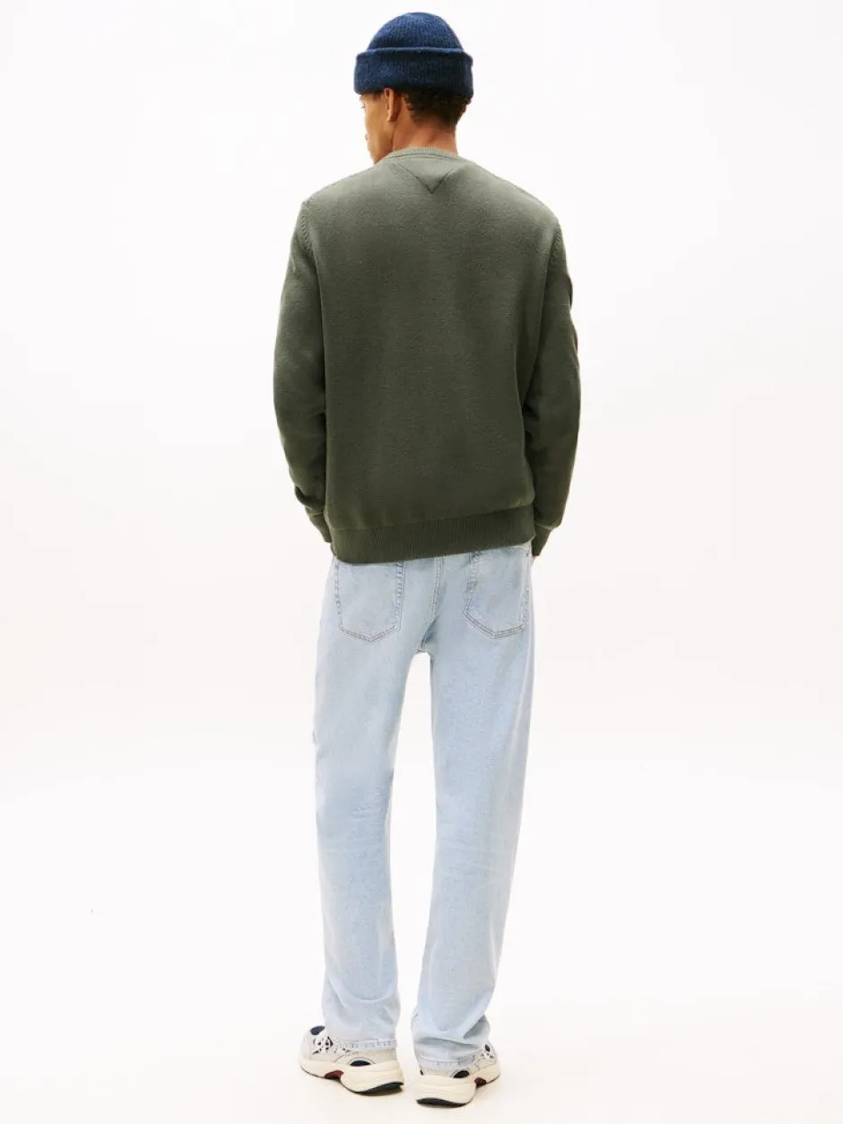 miesten neulepsuero, TJM SLIM ESS SWEATER EXT Armeijanvihreä>Tommy Jeans Outlet
