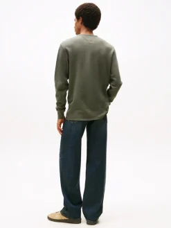 miesten paita, TJM SLIM WAFFLE SCRIPT HENLEY>Tommy Jeans