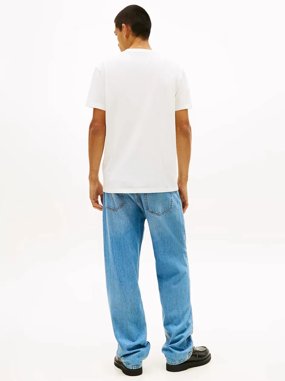 miesten t-paita TJM REG SIGNATURE STRIPE T EXT,>Tommy Jeans Outlet