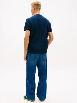 miesten t-paita TJM REG SIGNATURE STRIPE T EXT,>Tommy Jeans Discount