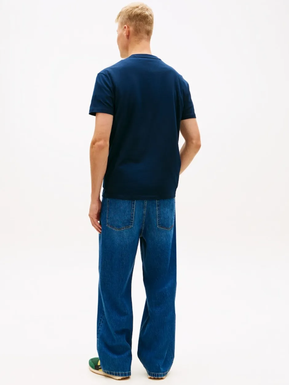 miesten t-paita TJM REG SIGNATURE STRIPE T EXT,>Tommy Jeans Discount