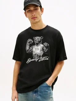 miesten t-paita TJM RLX Bear SS Tee,>Tommy Jeans Clearance