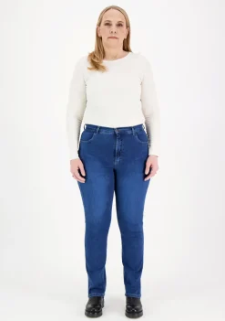 Naisten Farkut, Caramel 7345 Curvy Fit Indigo><noscript><img width=