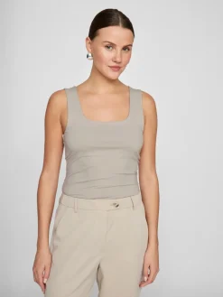 VIKENZA U-NECK S/L TANK TOP REV - NOOS>Vila Hot