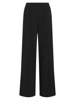 naisten housut VIWINNIE CLUA HW WIDE PANTS, musta>Vila Outlet