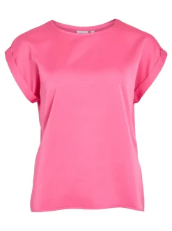 naisten lyhythihainen toppi K-Viellette S/S Satin Top - NOOS,><noscript><img width=