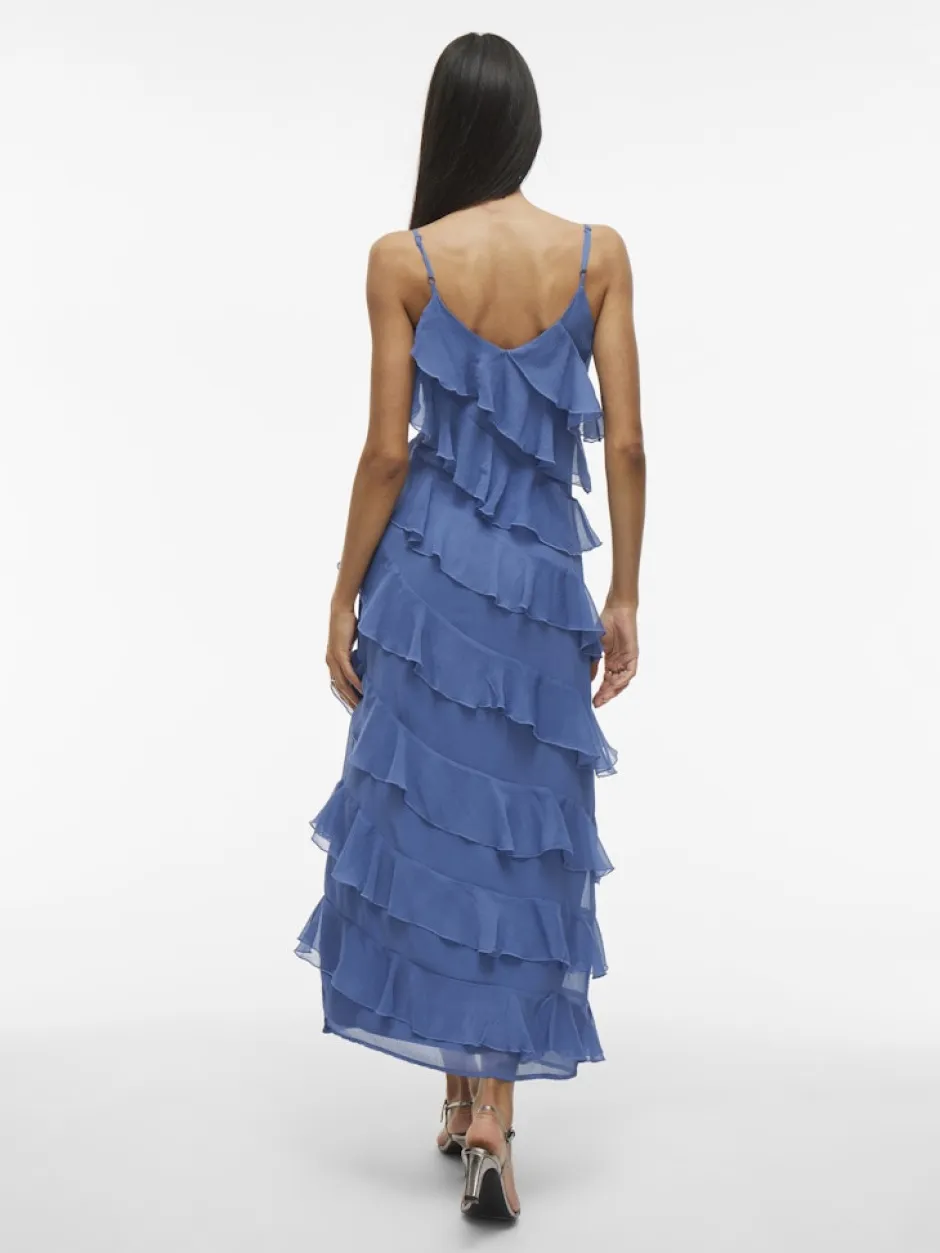 naisten mekko, VILUNA STRAP DRESS>Vila Discount