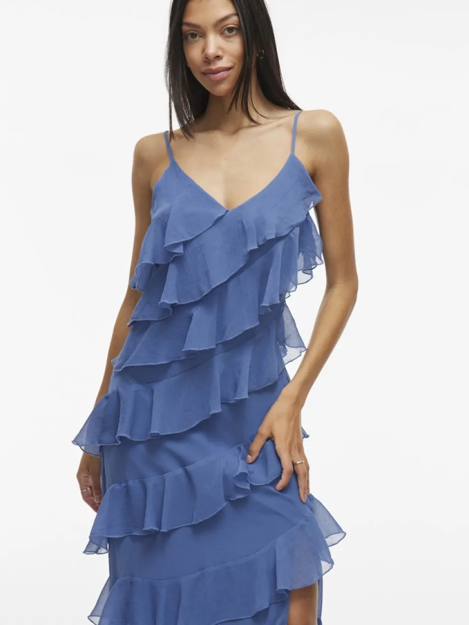 naisten mekko, VILUNA STRAP DRESS>Vila Discount