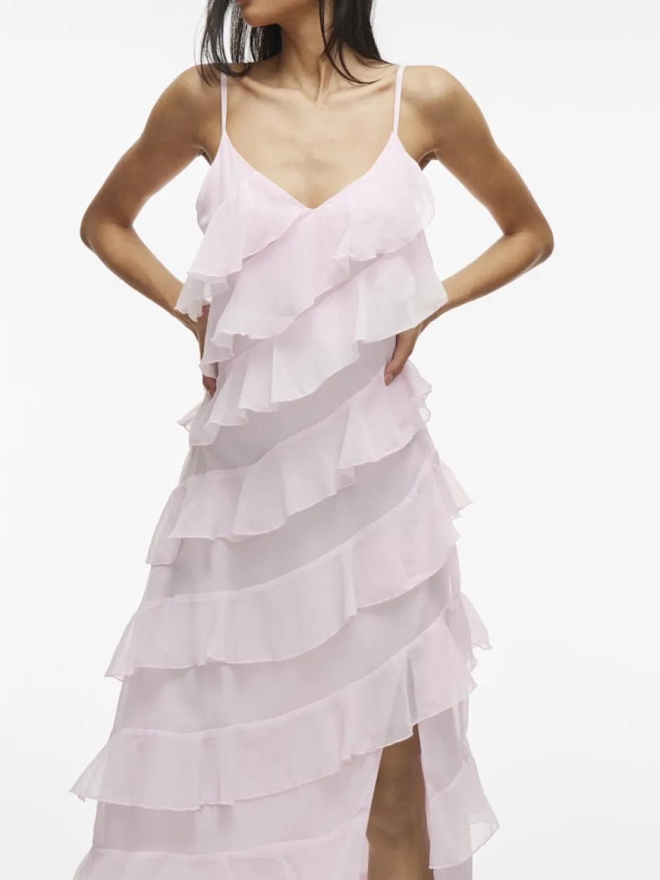 naisten mekko, VILUNA STRAP DRESS>Vila Hot