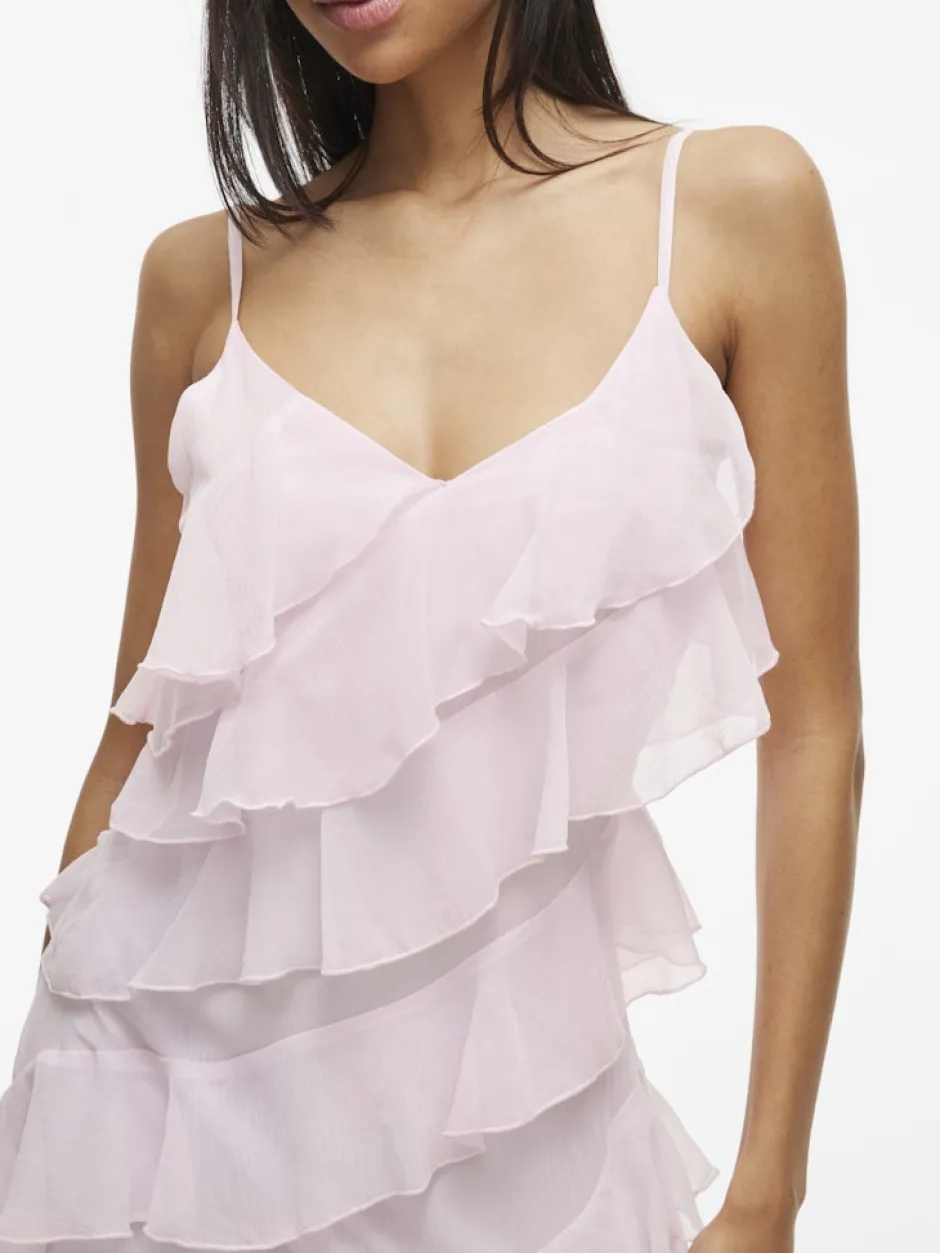 naisten mekko, VILUNA STRAP DRESS>Vila Hot