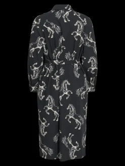 naisten mekko, VINADIVA CHE L/S MID SHIRT DRESS>Vila New