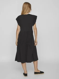 naisten mekko, VISUMMER S/S MIDI DRESS>Vila Online