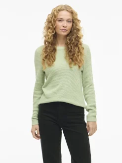 naisten neulepaita VIDalo O-Neck L/S Knit Top-NOOS,>Vila Online