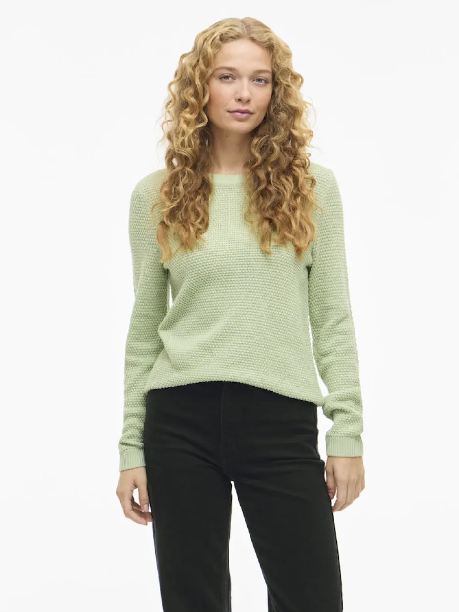 naisten neulepaita VIDalo O-Neck L/S Knit Top-NOOS,>Vila Online