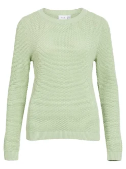 naisten neulepaita VIDalo O-Neck L/S Knit Top-NOOS,>Vila Online