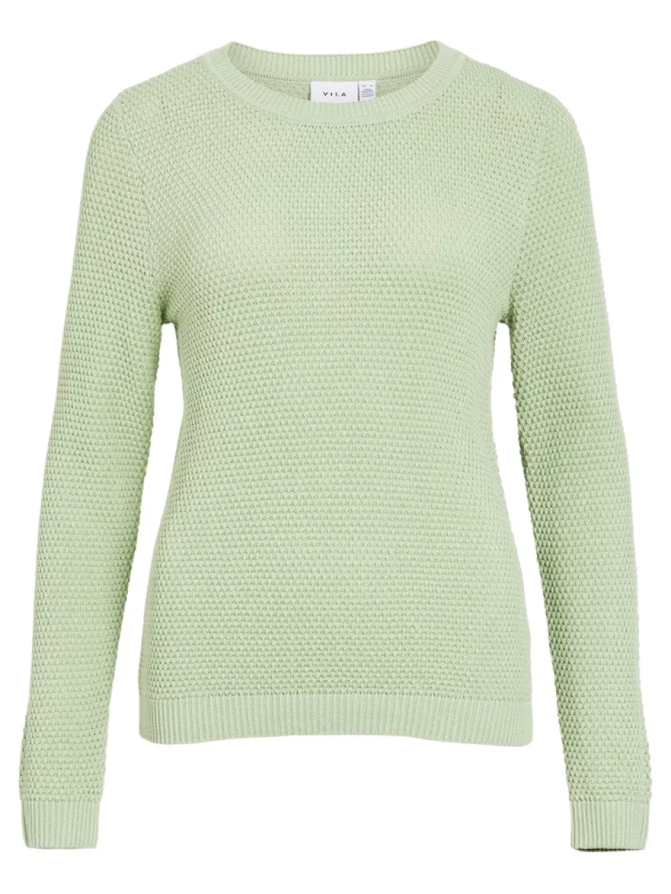 naisten neulepaita VIDalo O-Neck L/S Knit Top-NOOS,>Vila Online