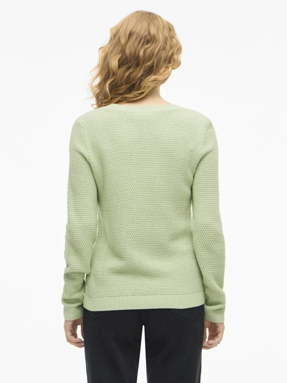 naisten neulepaita VIDalo O-Neck L/S Knit Top-NOOS,>Vila Online