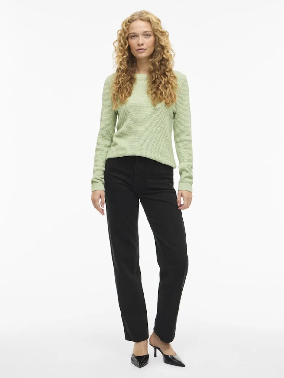 naisten neulepaita VIDalo O-Neck L/S Knit Top-NOOS,>Vila Online