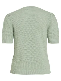naisten neulepusero, VIDALO O-NECK S/S KNIT TOP><noscript><img width=