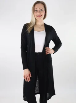 Naisten Neuletakki, VIAMER L/S LONG CARDIGAN>Vila Clearance