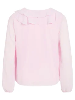 naisten pusero Viane L/S V-Neck Frill Top,><noscript><img width=