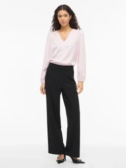 naisten pusero Vielette L/S Smock Satin Top,><noscript><img width=