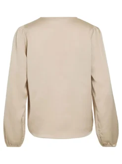 naisten pusero Vielette L/S Smock Satin Top,><noscript><img width=