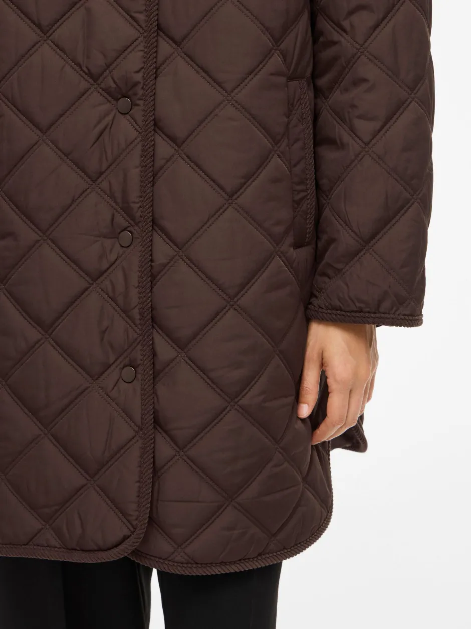 naisten tikkitakki, VIQUILA L/S CORDUROY QUILT LONG JACKET>Vila Sale