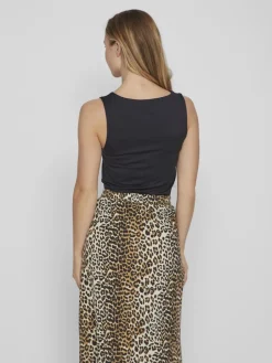 naisten toppi, VIKENZA O-NECK S/L TANK TOP>Vila Online